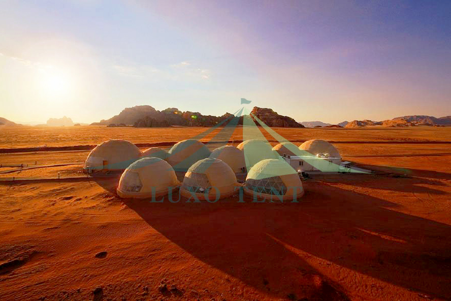 Popular Design for Permanent Dome Tent -
 Desert geodesic dome tent luxury camping resort Part.2 – Aixiang