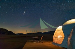 Desert geodesic dome tent luxury camping resort Part.2
