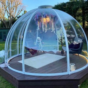 Transparent Igloo PC Dome Tent សម្រាប់ភោជនីយដ្ឋាន