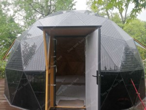 Solar Power Glass Geodesic Dome Tent