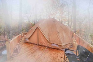 3-6m diameter waterproof bell tent hot sale Glamping luxury tents NO.023