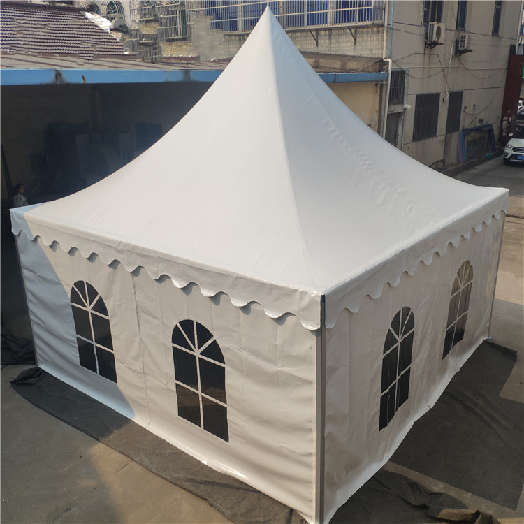 white pvc Aluminum alloy steeple pagoda event tent
