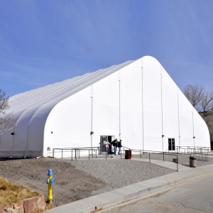 OEM Factory for Aluminum Hard Pagoda Tent - Unique Peach Shape TFS Curve Event Tent – Aixiang