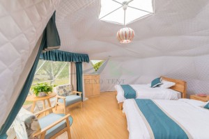 Domo hotel carpa impermeable glamping casa complejo de camping familiar de lujo