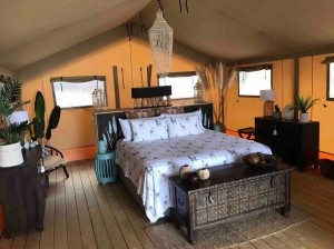 Luxury glamping tent hotel wooden structure waterproof  canvas safari tent NO.027