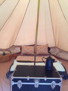 Tenda campana resort glamping all'aperto per tenda familiare in tela NO.009