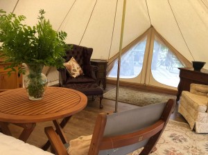 Discount Price Heavy Duty 5m Luxury Canvas Bell Tent For Glamping NO.045