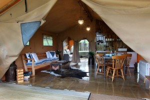 Vodoodporni šotor za kampiranje Big Marquee Large Safari za zunanje NO.031