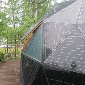 Solar Power Glass Geodesic Dome Tent