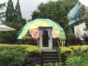 Luxury Semi-permanent Building Glass Geodesic Dome Tent