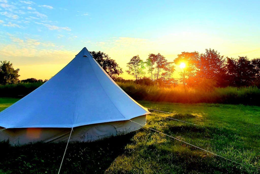 Low price for Unique Wedding Tents -
 Luxury Glamping Bell Tent NO.060 – Aixiang