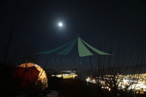 Glamping the 6m diameter dome tent with a view of aurora and wild snow Part.2