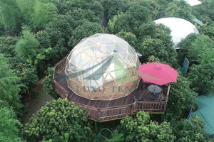 8m diameter telt camping kuppelhus