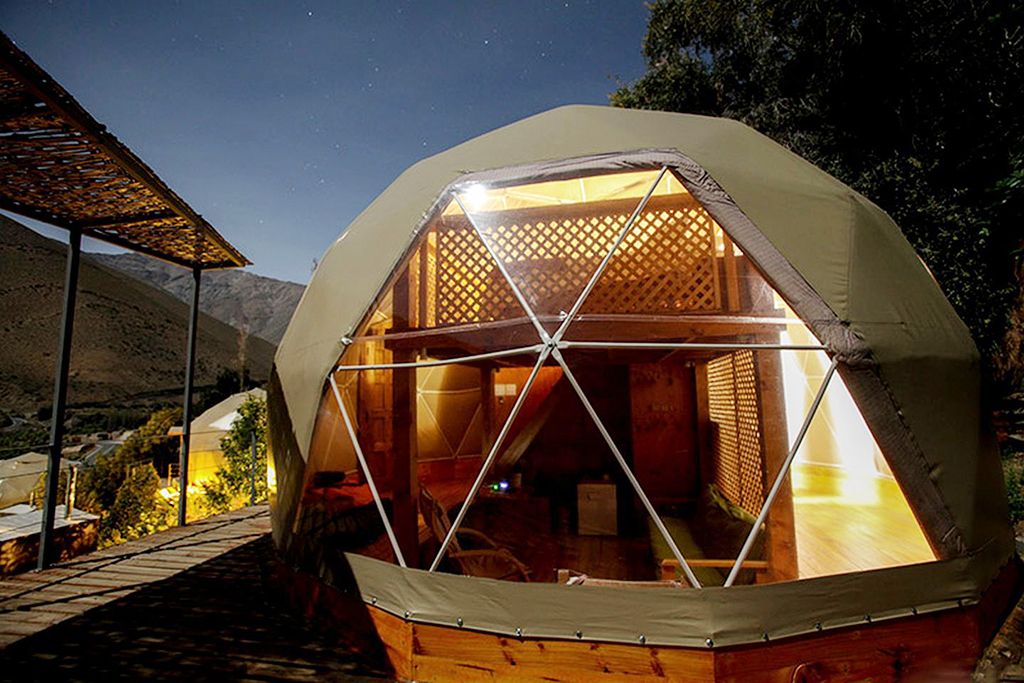 New Arrival China Hexagon Dome Promotion Tent -
 Glamping tent luxury hotel dome 6-10m diameter waterproof house – Aixiang