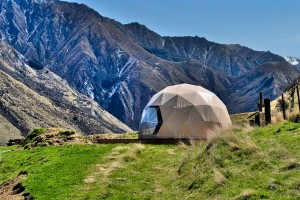 Vattentät Glamping Hotel Dome-tält för utvändig utomhus-tält