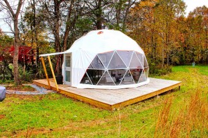 キャンプリゾートのための熱い販売のグランピングハウスの測地線ドームのテント