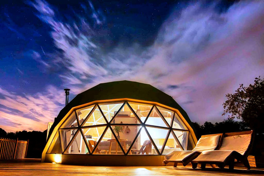 Reliable Supplier Roof Top Tent With Annex -
 Customize Glamping Dome Tent Wooden Outdoor Tent  – Aixiang