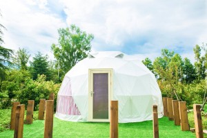 Семејство кампување шатор луксузен хотел купола шатор 6-8м дијаметар