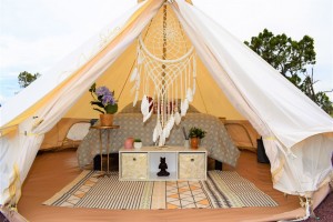 Tenda lonceng yurt kanvas mewah