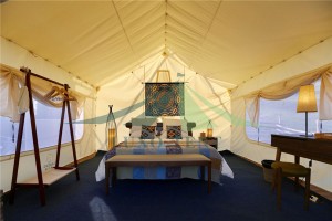 Desain baru ramah lingkungan tenda pintu tenda rumah safari glamping tenda hotel NO.013
