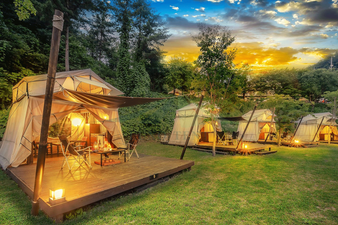 OEM China Canvas Pagoda Tent -
 Eco-friendly glamping tents waterproof luxury safari hotel tent NO.005 – Aixiang