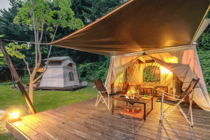 Eco-friendly glamping tents waterproof luxury safari hotel tent NO.005