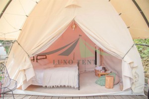 Glamping Luxury waterproof Tent for family camping canvas cover NO.022