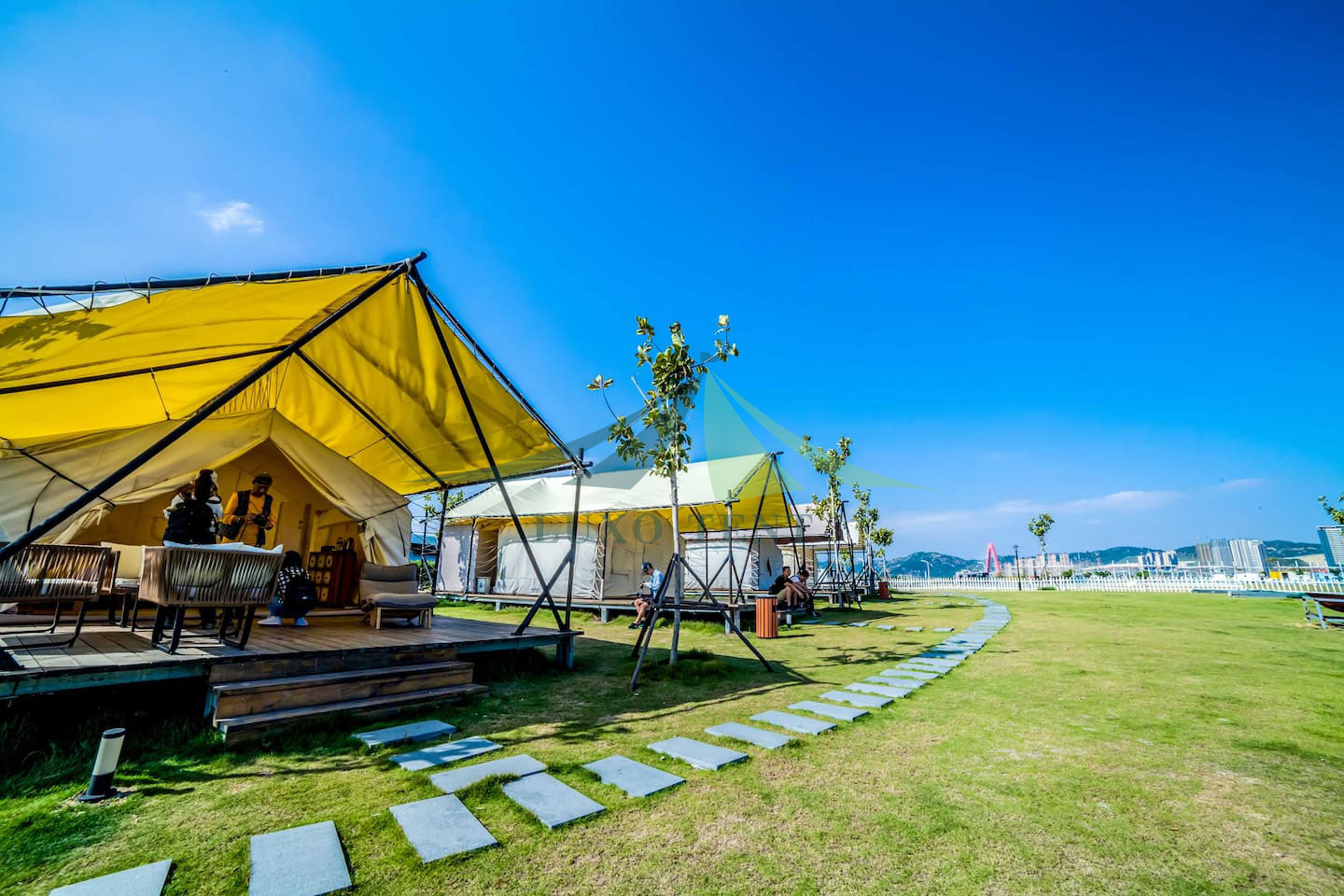 Professional Design Hexagon Promotional Kiosk Dome Tent -
 Luxury tents for Sale Safari membrane hotel tent NO.024 – Aixiang