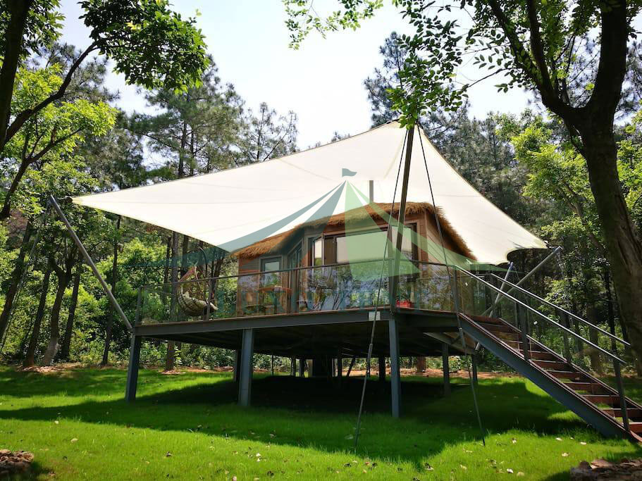 Lowest Price for Hexagon Pop Up Aluminium Tent -
 Luxury Resort Tent Tension Membrane Hotel Tent NO.007 – Aixiang