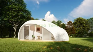Tenda per hotel di lusso a forma di rugiada di nuovo design