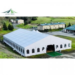 Прозрачна PVC шатра за сватбено събитие с алуминиева рамка