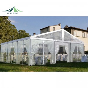 OEM manufacturer Outdoor Party Marquee - Luxury Clear Span Aluminum Frame PVC Transparent Wedding Event Party Tent – Aixiang
