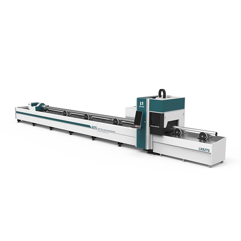 【LX82TS】Round Square tube ss cs aluminum metal pipe tube fiber laser cutter 1KW 1.5KW 2KW 3KW 4KW 6KW 8KW 12KW Featured Image