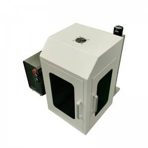 20W 30W 50W 100W uzavretý ochranný kryt mini prenosný Vláknový laserový značkovací stroj priamo z výroby
