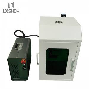 Mini machine de marquage laser à Fiber portable, couvercle de protection fermé, 20W 30W 50W 100W, approvisionnement direct d'usine