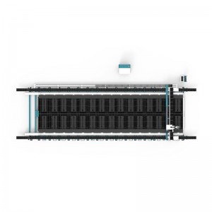 【LX12025L】 Máquina de corte a laser de fibra de formato ultragrande série L de plataforma única para corte de chapa metálica