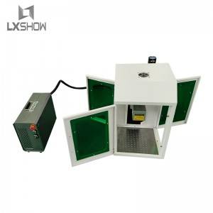 20W 30W 50W 100W closed protective cover mini portable Fiber laser marking machine factory direct supply