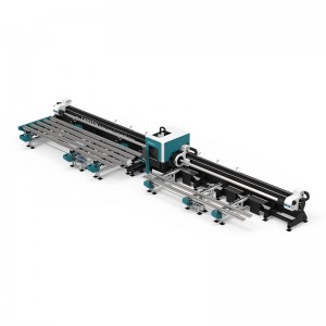 【LX83TⅣ】Four-chuck professional laser pipe cutting machine with automatic feeding and 0 tailings