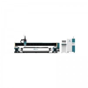 【LX12025L】Máquina de corte con láser de fibra de formato ultragrande da serie L de plataforma única para cortar chapa metálica