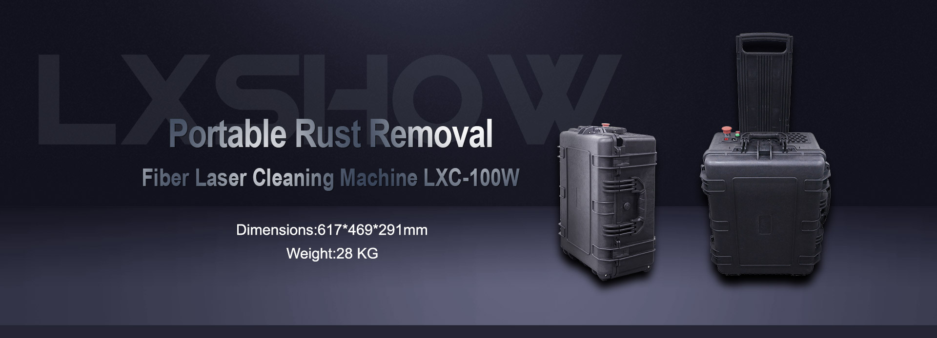 LXC-100W Handheld Portable Rust Removal Fiber Laser Cleaning Machine for Sale