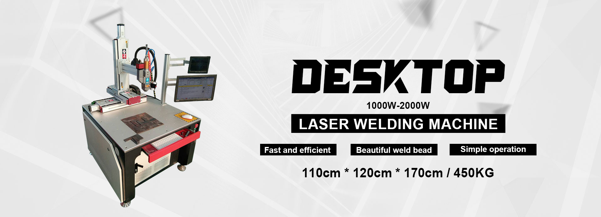 LXW-1000-2000W Tabletop Laser Metal Welding Machine Stainless Steel Carbon Steel Iron