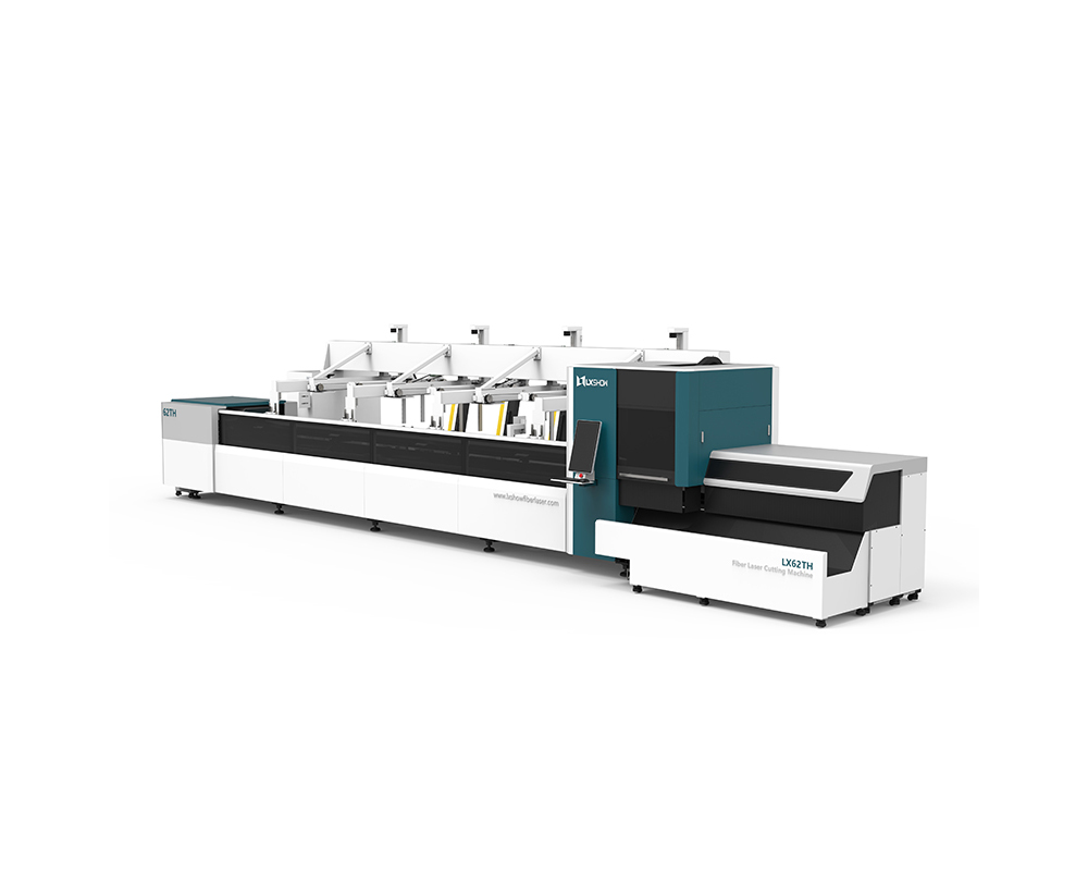 LX62THA Automatic Loading and Unloading Metal Square and Circle Tube Fiber Laser Pipe Cutting Machine 1000 1500 2000 3000 4000 6000 8000 watt