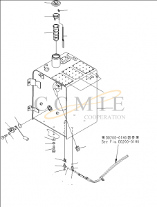 07056-18425 Diesel Tank Filter for Komatsu PC300-7 Excavator