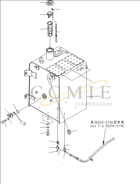 07056-18425 Diesel Tank Filter for Komatsu PC300-7 Excavator