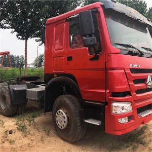 Aka nke Abụọ China HOWO 375HP Trailer Truck