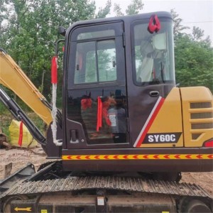 Sany SY60C crawler excavator භාවිතා කරන ලදී