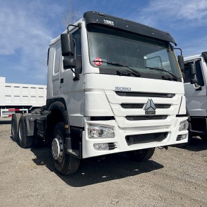 Chleachdadh Sinotruk 6 × 4 Commercial Howo 375hp Tractor Trailer
