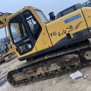 ໃຊ້ແລ້ວກັບລົດເກັງ Yuchai YC210-8 22ton ໃຫຍ່ crawler excavator