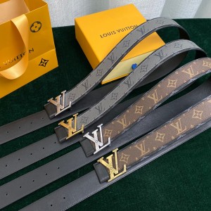 حزام LV أصلي مخصص للرجال بإبزيم من سبيكة أوتوماتيكية، حزام مصمم