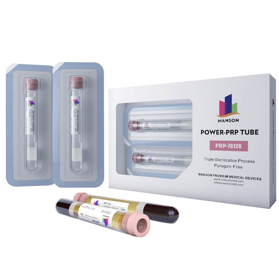 MANSON Power PRP Tube 10ml fir Hautfleeg a medizinesch Ästhetik
